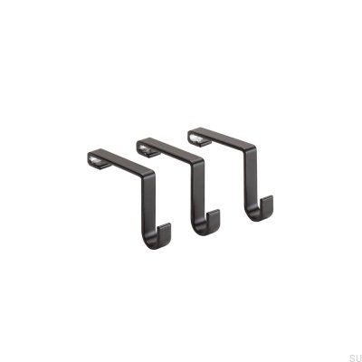Systema 3-pack Vägghängare Aluminium Matt Svart