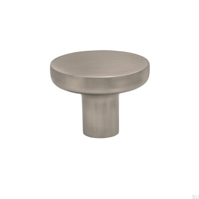 Vibe Plain 38 Metall möbelknopp Silver Borstad