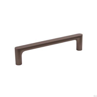 Vibe Grip 128 metall mörkbrunt långsträckt möbelhandtag
