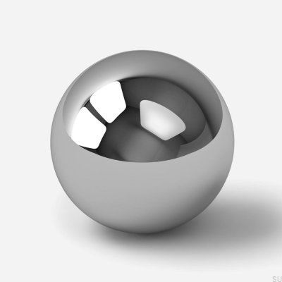 Odete L möbelknopp Mässing Silver Krom
