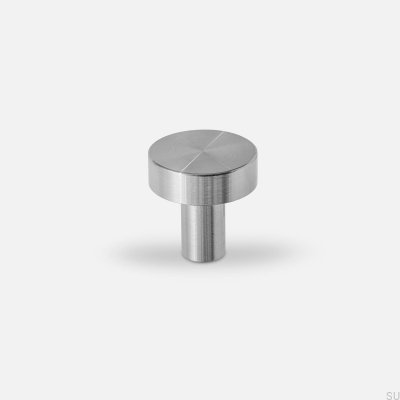 Nena S Kort Inox Möbelknopp Stål Silver