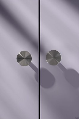 Nena S Kort Inox Möbelknopp Stål Silver