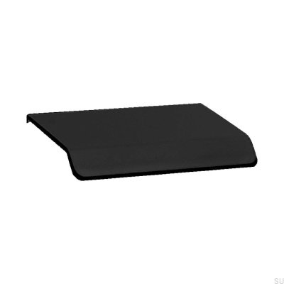 Möbelkant möbelhandtag Curve 32 Aluminium Svart