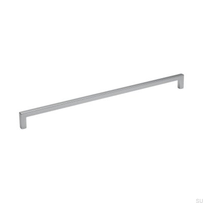 Avlångt möbelhandtag 0143 320 Borstad aluminium