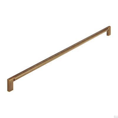 Avlångt möbelhandtag 2457 480 Aluminium Antik Guld