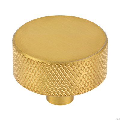 Möbelknopp 2464 33 Aluminium Guld Borstad