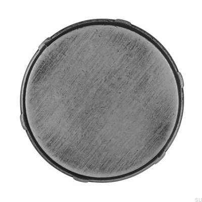 Möbelknopp 2612 35 Borstad metall silver