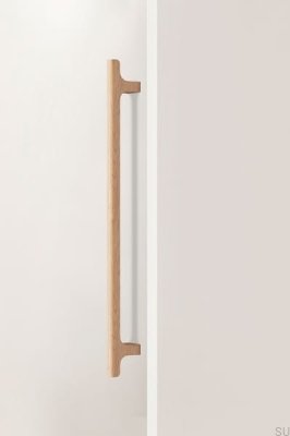 Hinoki Wood Big 416 träek Olackerat långsträckt möbelhandtag