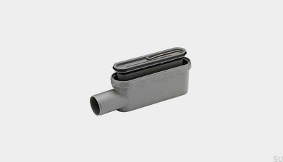 Avloppsmodul med 50 mm horisontellt sidoavlopp med avtagbar sifon