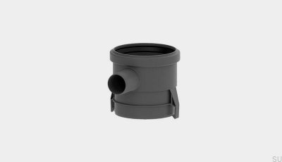 Hörnavloppsförlängning med sidoanslutning 40 mm