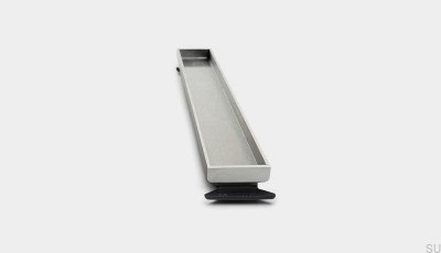 Kassettpanel för linjärt avlopp HighLine 833 12 Borstat stål