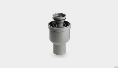 Hörnavloppsmodul med vertikalt utlopp 75 mm med avtagbar sifon