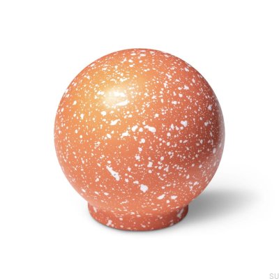 Ren Melange Orange & White 35 möbelknopp i trä, bok
