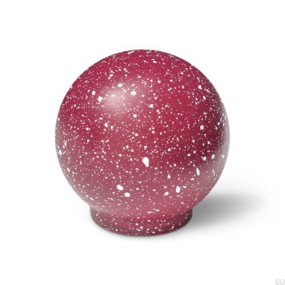 Ren Melange Wine Red & White 35 möbelknopp i trä, bok