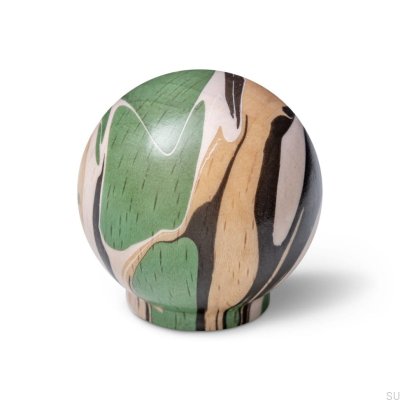Möbelknopp Ren Espresso Rich Green 35 Träbok