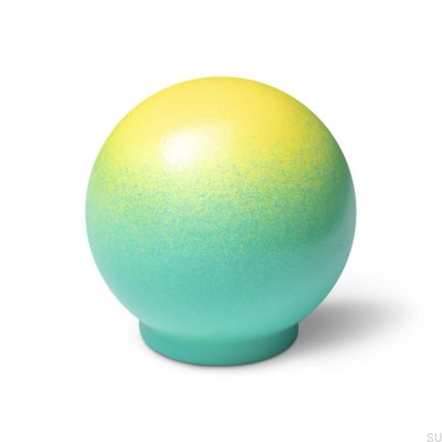 Möbelknopp Ren Gradient Citron på Ljusgrön 35 Träbok