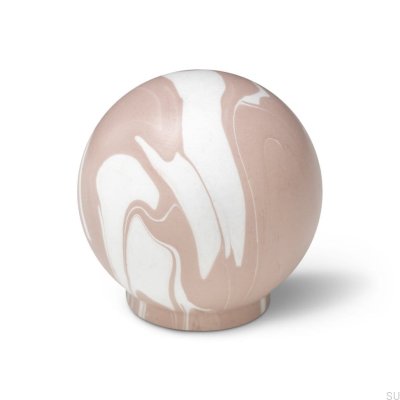 Möbelknopp Ren White Rose Taupe 35 Träbok