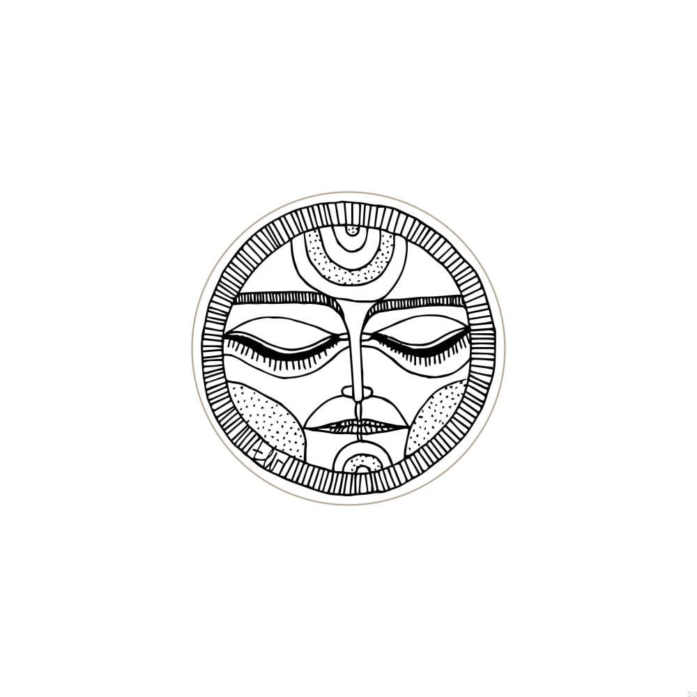 E_27-WH-A--Gałka-meblowa-Faces-Black&White-40-Drewniana-Dębowa-Emaliowana-Biała-(wzór A)-Dot-Manufacture-Skandynawskie-Uchwyty_1