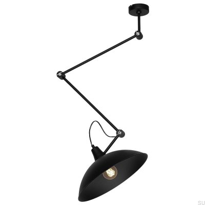 Melos taklampa metall svart