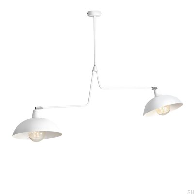 Espace 2 taklampa i metall, vit