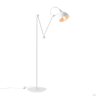 Aida metallgolvlampa vit