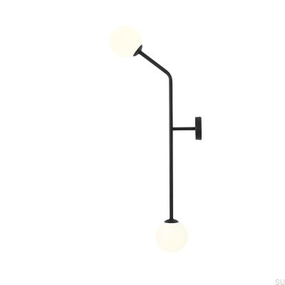 Pure Vertikal Vägglampa Metall Svart