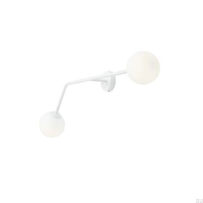 Vägglampa Pure Horisontell Metall Vit