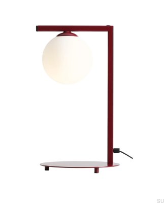 Zac Skrivbordslampa Metall Röd