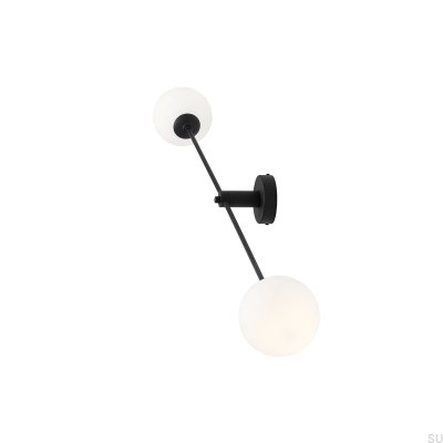 Vägglampa Ohio 2 Metall Svart