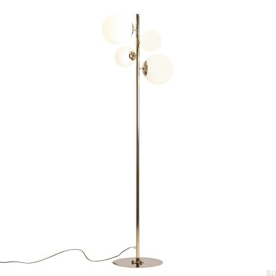Bloom Golvlampa Metall Guld