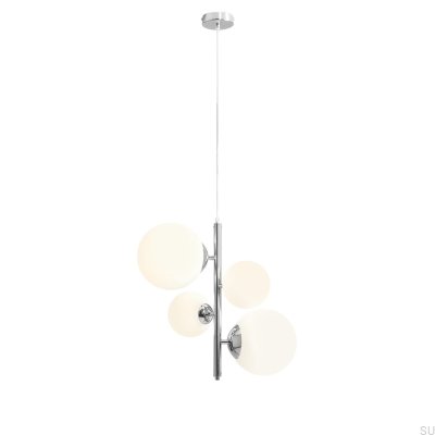 Bloom 4 metall silver krom hänglampa