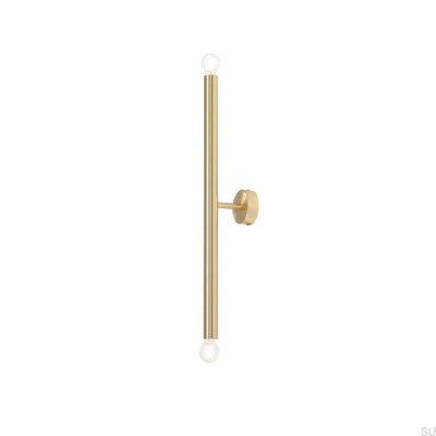 Tubo 2 S Vägglampa i Mässing