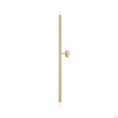 Tubo 2 L Vägglampa i Mässing