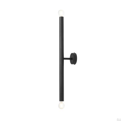 Tubo 2 S Vägglampa Metall Svart