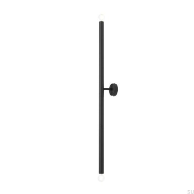 Tubo 2 L Vägglampa Metall Svart
