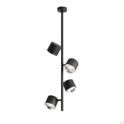 Taklampa Bot 4 Vertikal Metall Svart