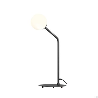 Skrivbordslampa i ren metall, svart
