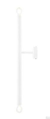 Tubo 2 S Vägglampa Metall Vit