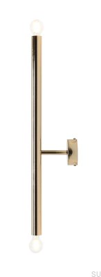 Tubo 2 S Vägglampa Metall Guld