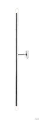 Tubo 2 L Vägglampa Metall Silver Krom