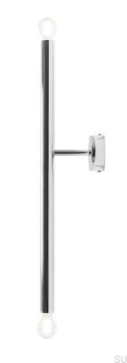 Tubo 2 S Vägglampa Metall Silver Krom