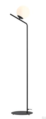 Gallia golvlampa metall svart