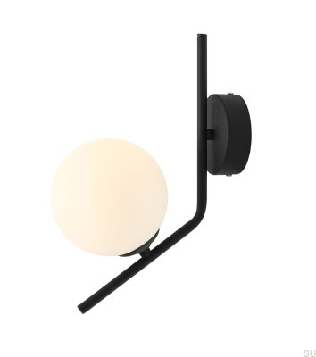 Gallia metall svart vägglampa