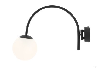 Nave metall svart vägglampa