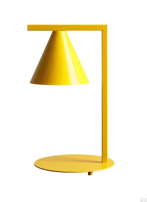Skrivbordslampa Form Metall Senap