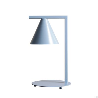Skrivbordslampa Form Metall Blå