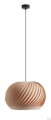 Hänglampa Natur Mörk M Trä Bok