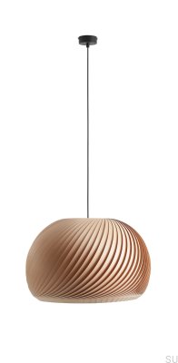 Hänglampa Natur Mörk XL Trä Bok