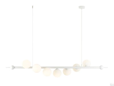 Wave 7 metallvit pendellampa
