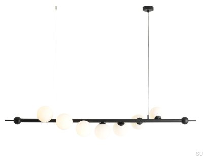 Wave 7 metall svart pendellampa
